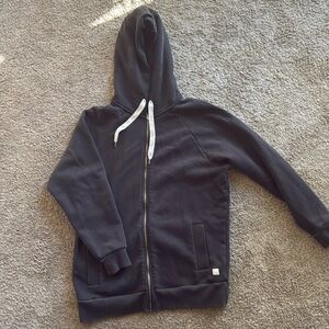 Black Vuori hoodie, oversized and extra cozy